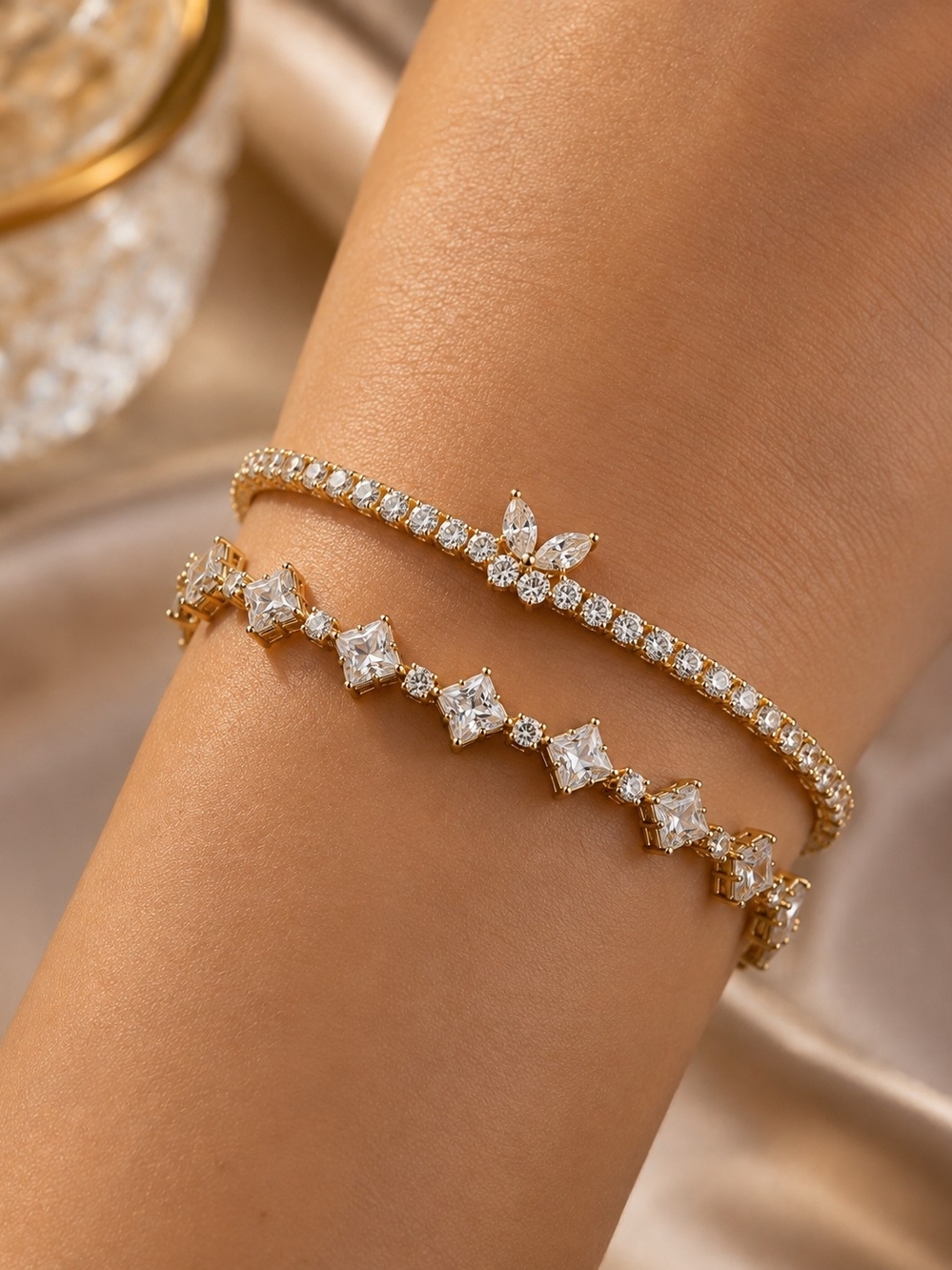 Butterfly Brilliance Tennis Bracelet Set